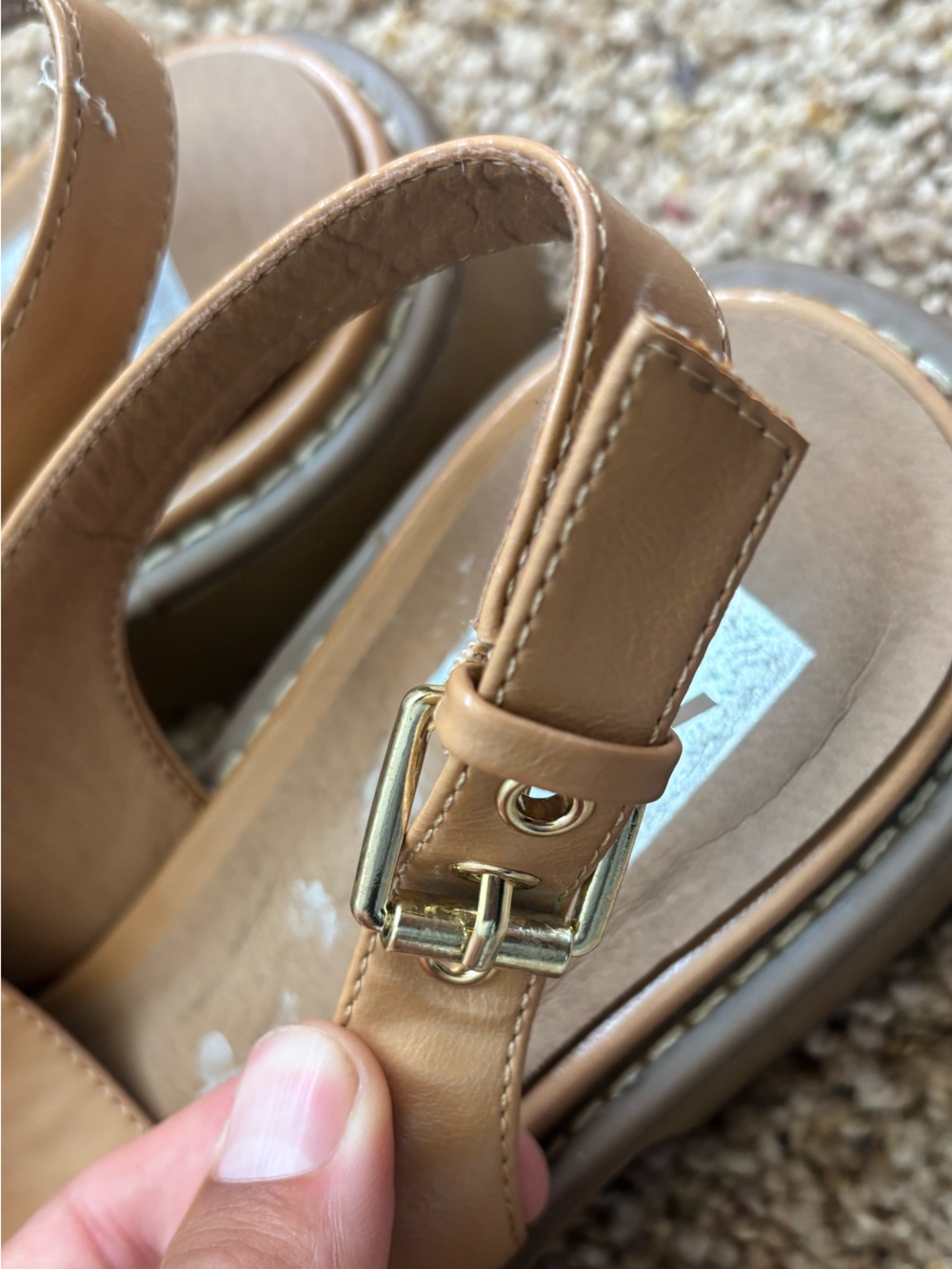Women's Tan Slingback Loafers - Picture 5 of 7